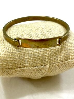 Vintage Gold ID Plate Bracelet